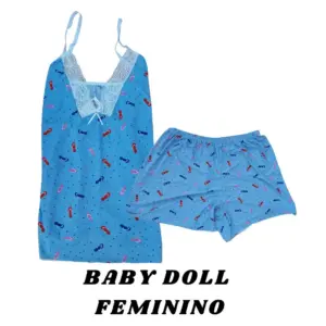 Baby Doll Feminino - Azul