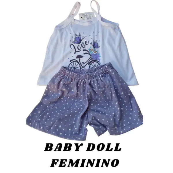 Baby Doll Feminino - Love Roxo - Imagem 2