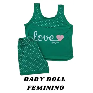 Baby Doll Feminino - Love Verde
