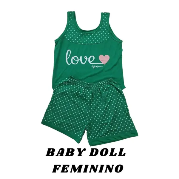 Baby Doll Feminino - Love Verde - Imagem 3