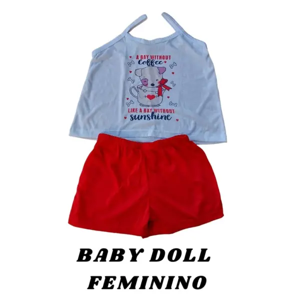 Baby Doll Feminino - Vermelho - Imagem 2