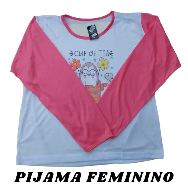PIJAMA FEMININO MANGA LONGA - INVERNO - Imagem 3