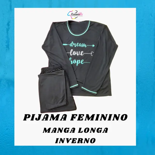 PIJAMA FEMININO MANGA LONGA - INVERNO