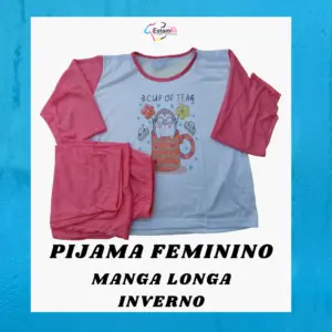 PIJAMA FEMININO MANGA LONGA - INVERNO