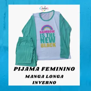 PIJAMA FEMININO MANGA LONGA - VERDE
